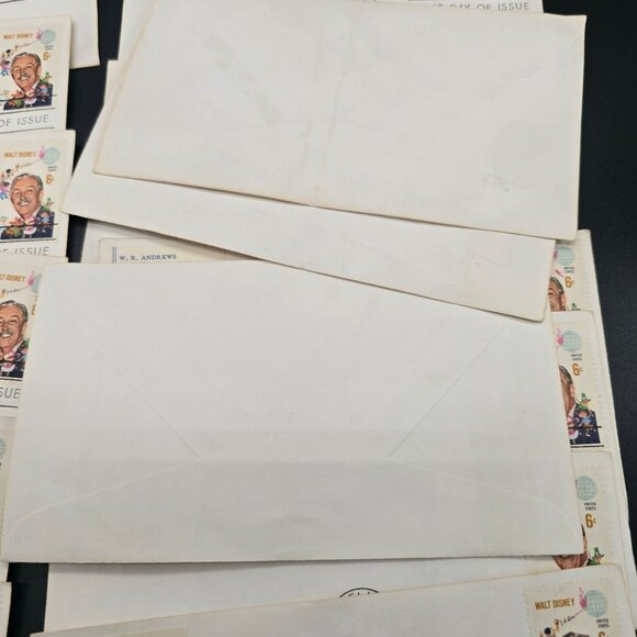 Walt Disney 1968 First Day Of Issue Envelopes Lot Of 17 Stamps Postmarks LI3008 - Picture 9 of 9